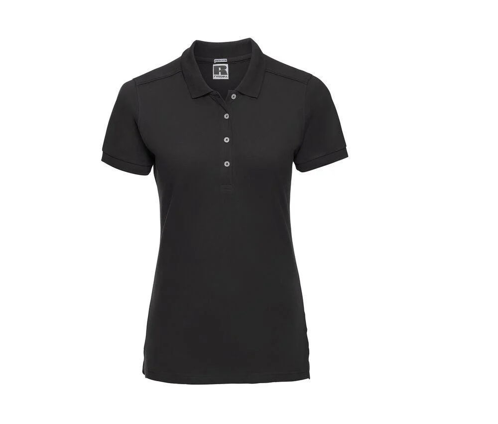 Russell JZ565 Stretch Polo Dames – Black