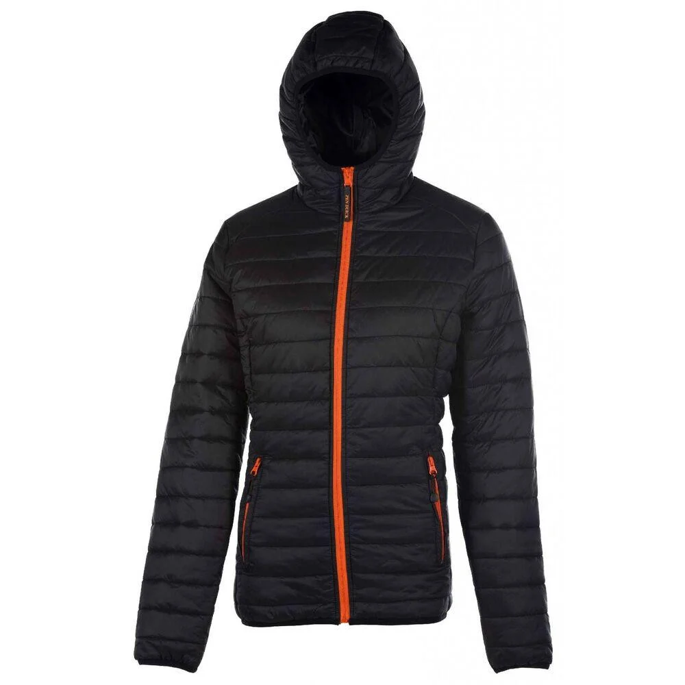 Pen Duick PK763 Pacific Gewatteerde Jas Dames – Black/Orange