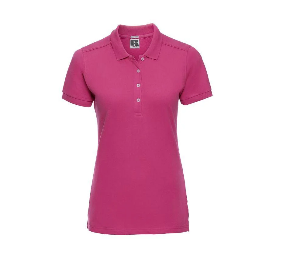 Russell JZ565 Stretch Polo Dames – Fuchsia