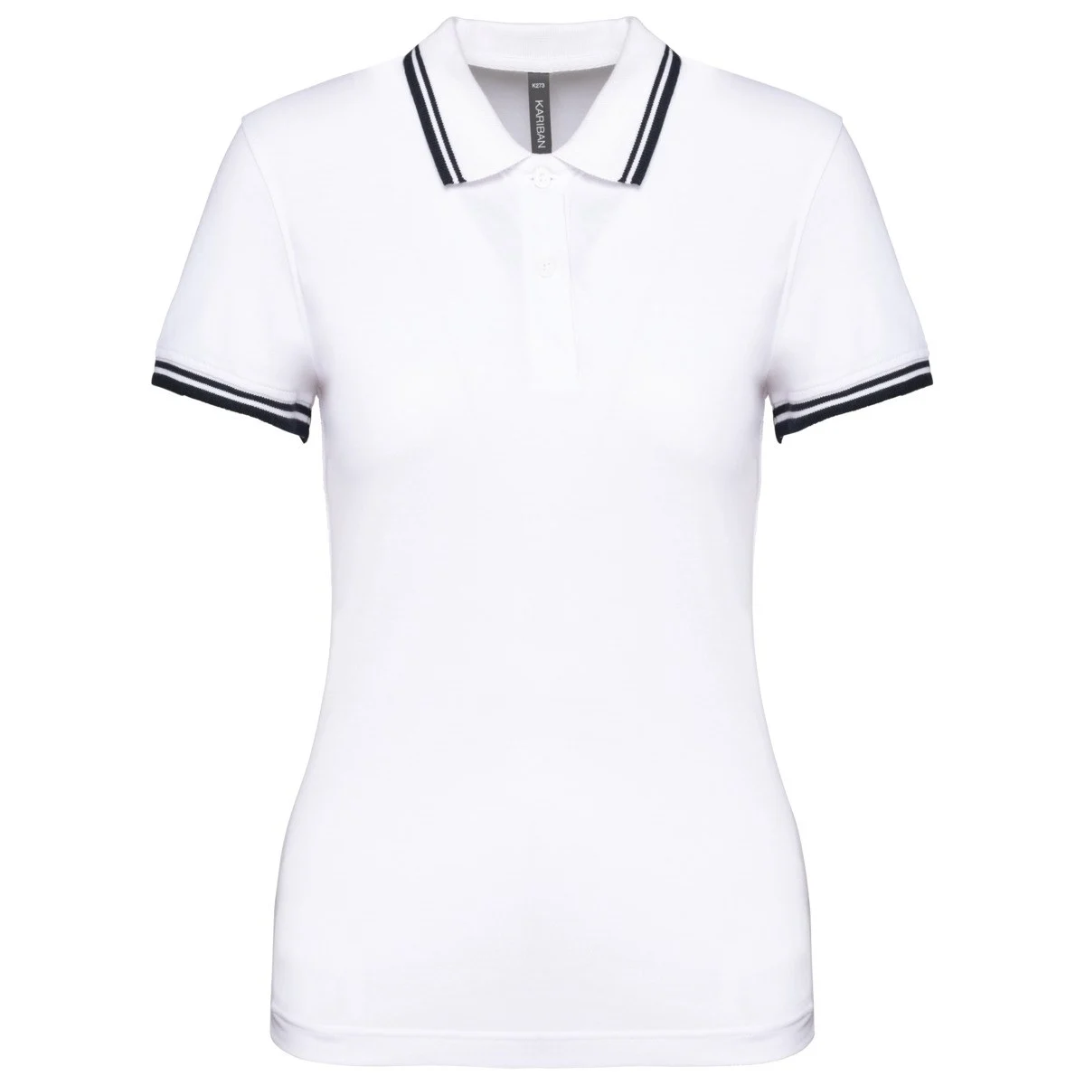 Kariban K273 Gestreept Polo Dames – Wit / marine