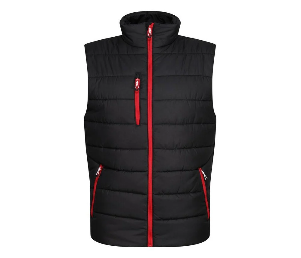 Regatta RGA892 Gewatteerde Bodywarmer Heren – Black / Classic Red