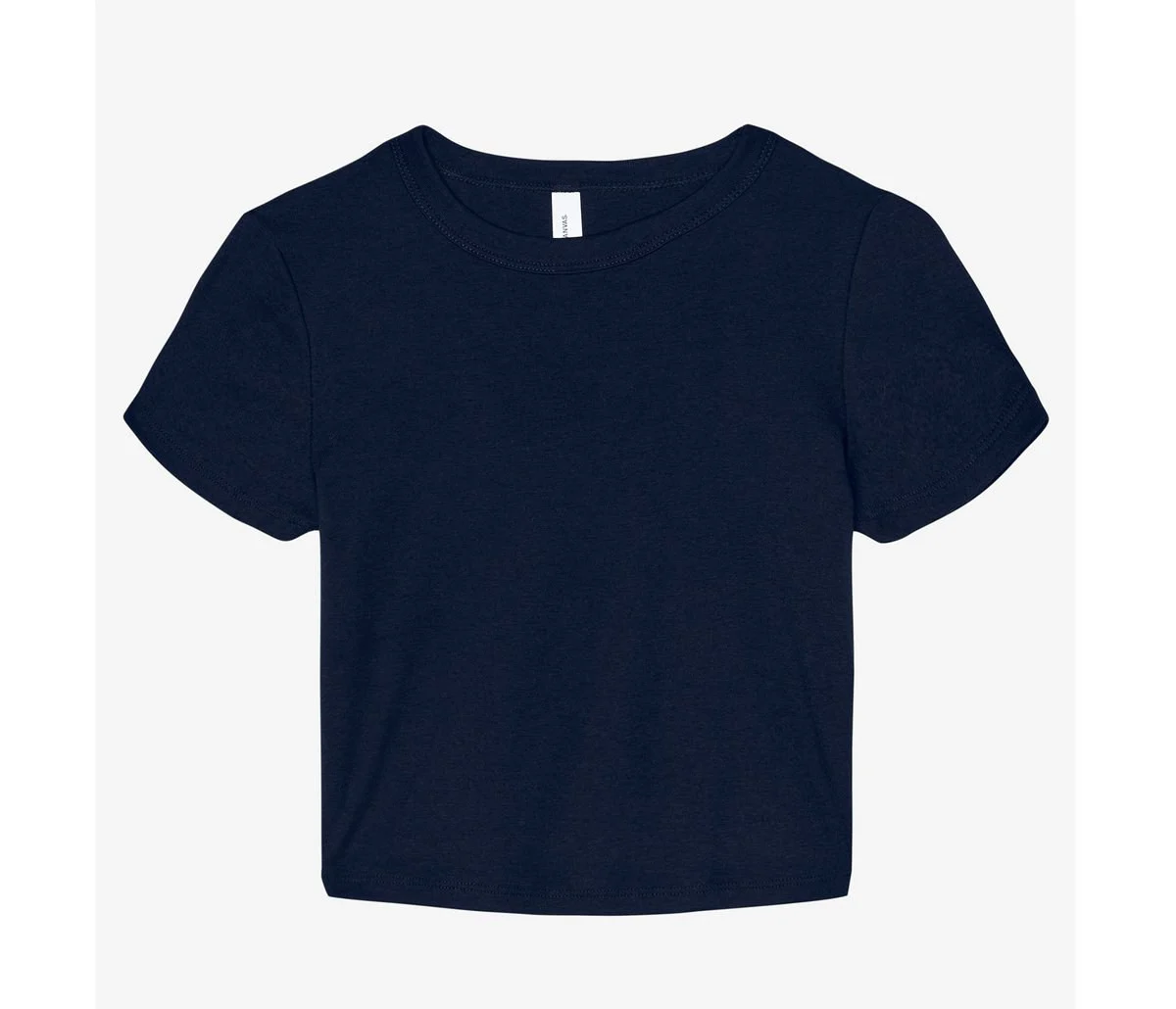 Bella+Canvas BE1010 Cropped T-shirt Dames – Solid Navy Blend