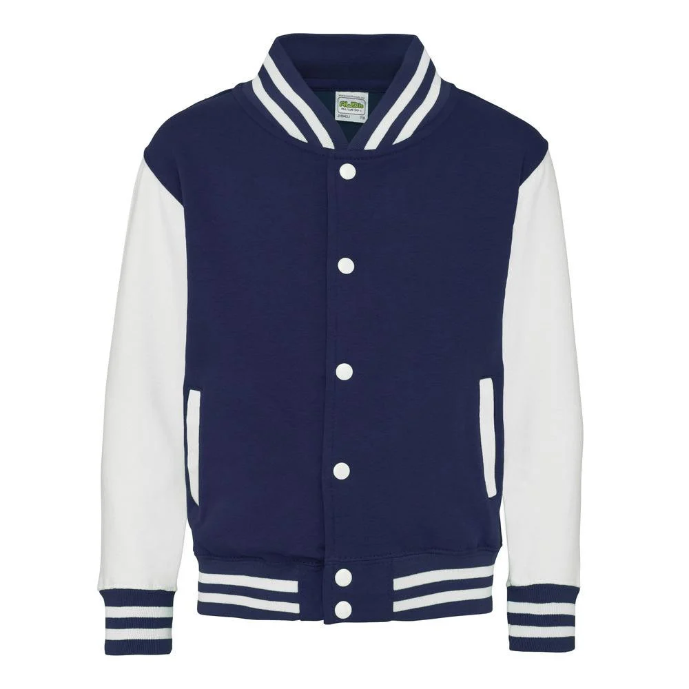 AWDIS JH043J Kinder Basketbal Sweater – Oxford Navy / White