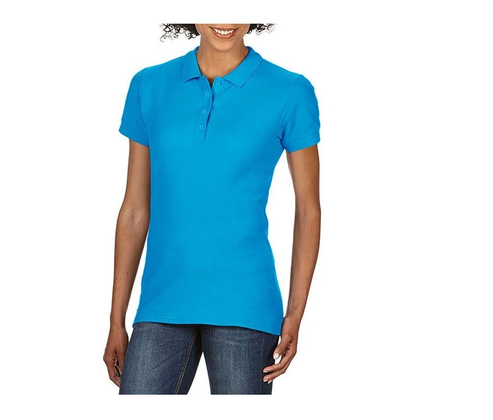 Gildan GN48L Softstyle Dubbele Piqué Polo Dames – Sapphire