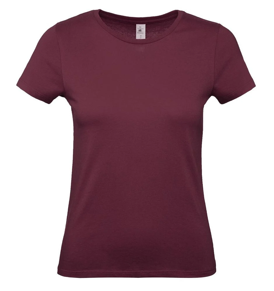 B&C BC02T #E150 T-shirt Dames – Burgundy