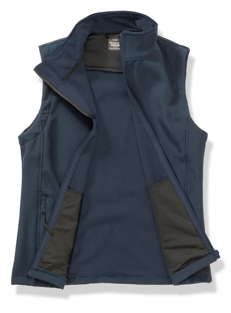 Result R232F Core Softshell Bodywarmer Dames – Navy/Navy