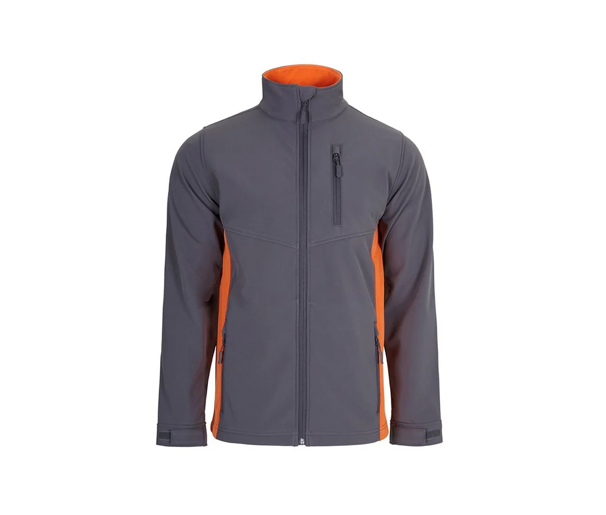 Velilla V1064 Tweekleurige Softshell Jas – Grey/ Orange