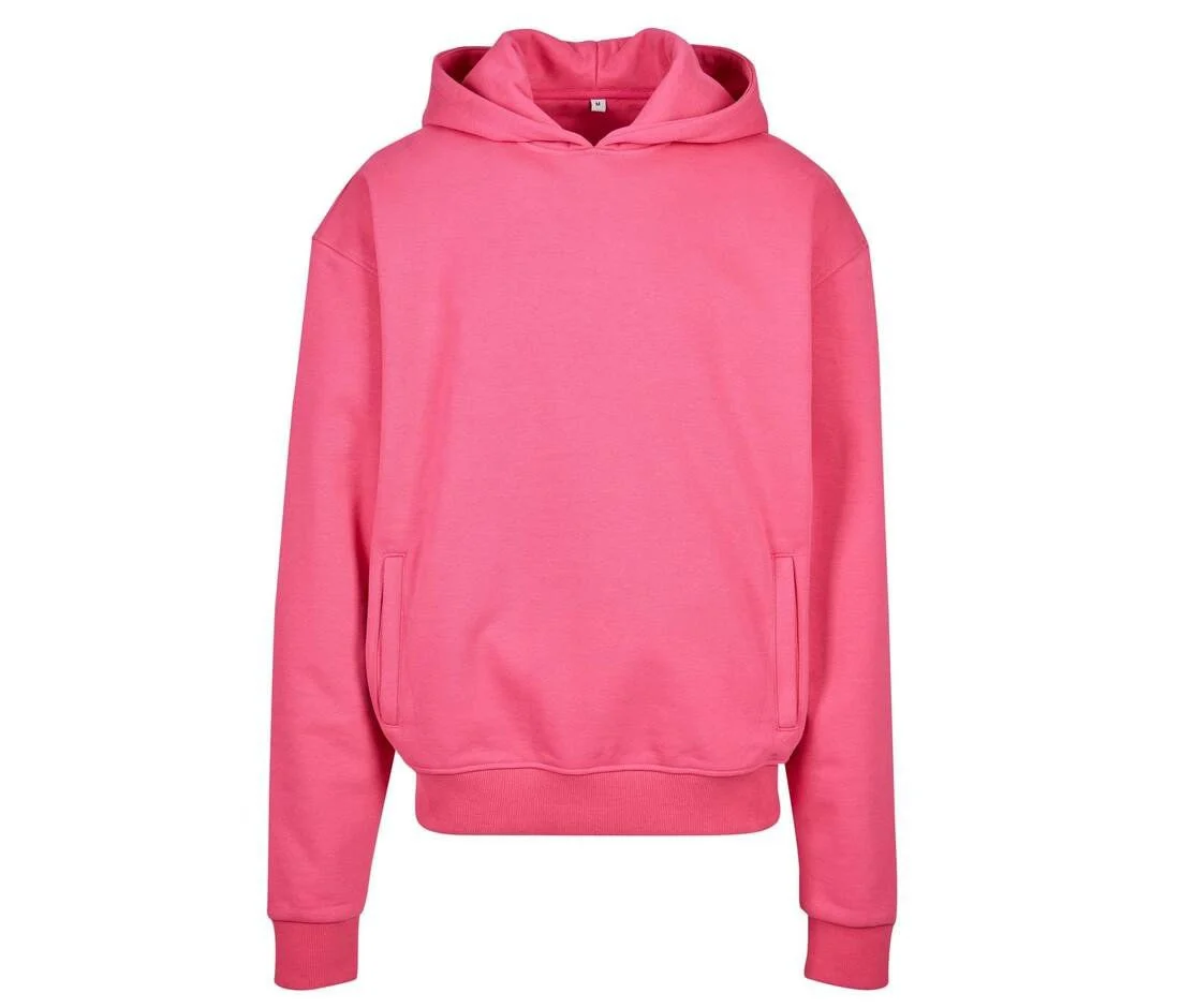 Build Your Brand BY268 Ultra Heavy Oversized Hoodie – Hibiskus Pink
