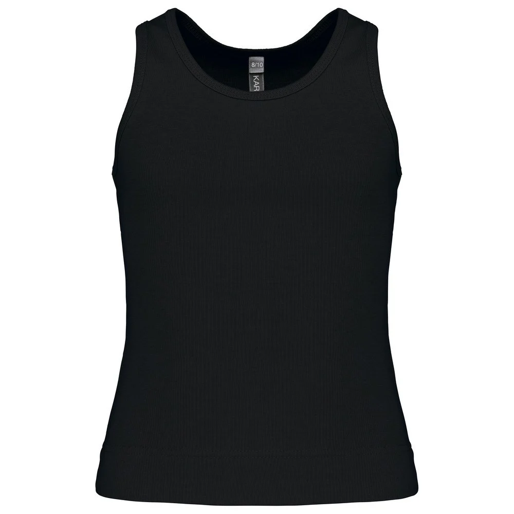Kariban K362 Racerback Top Kinderen – Zwart/Zwart