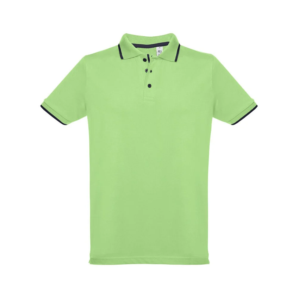 Egotier 30137 Tweekleurig Polo Heren – Lichtgroen
