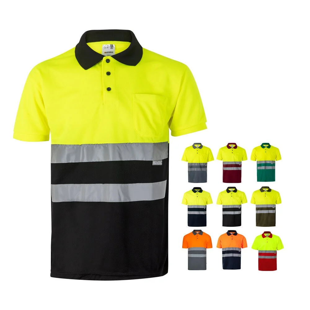 Velilla 36065 Tweekleurig Polo – Groen/Geel