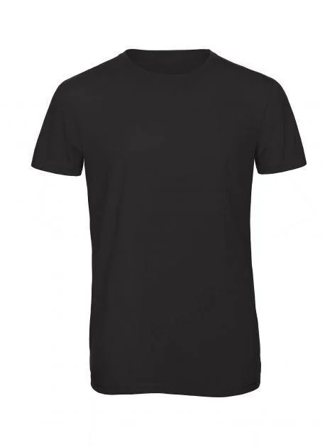 B&C BC055 TM055 Tri-Blend T-shirt Heren – Black