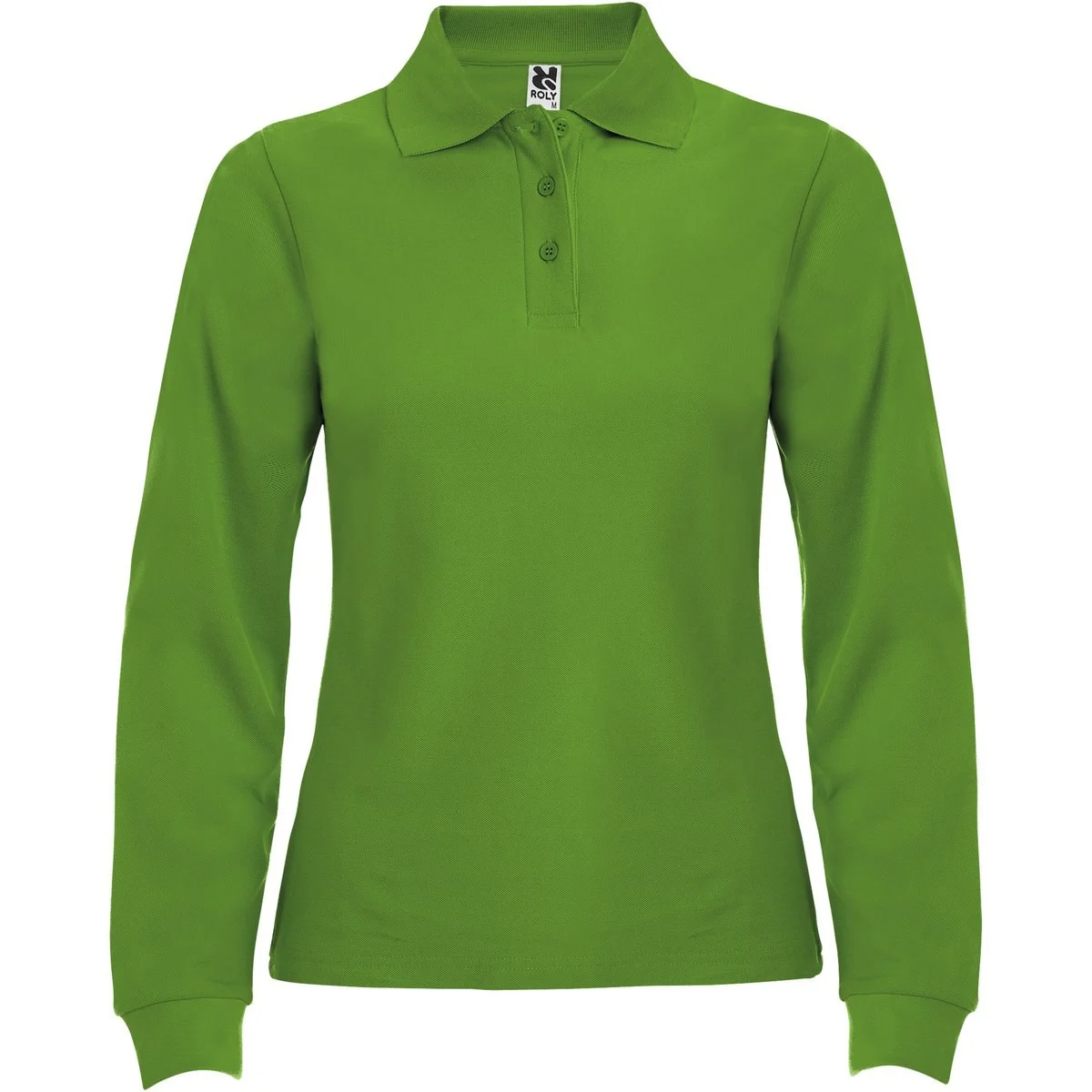 Roly PO6636 Polo Lange Mouwen Dames – Grasgroen