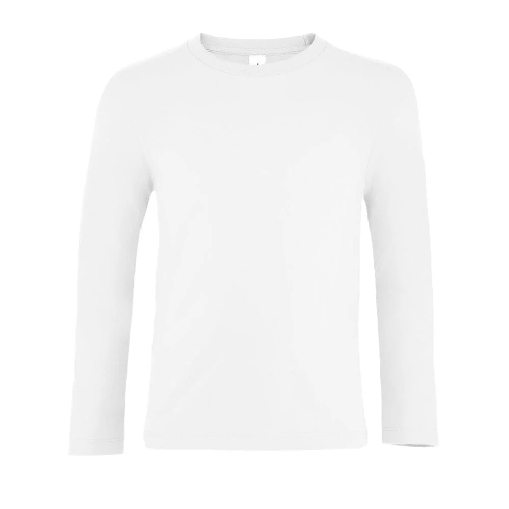SOL'S 02947 Imperial T-shirt Lange Mouwen Kinderen – Wit