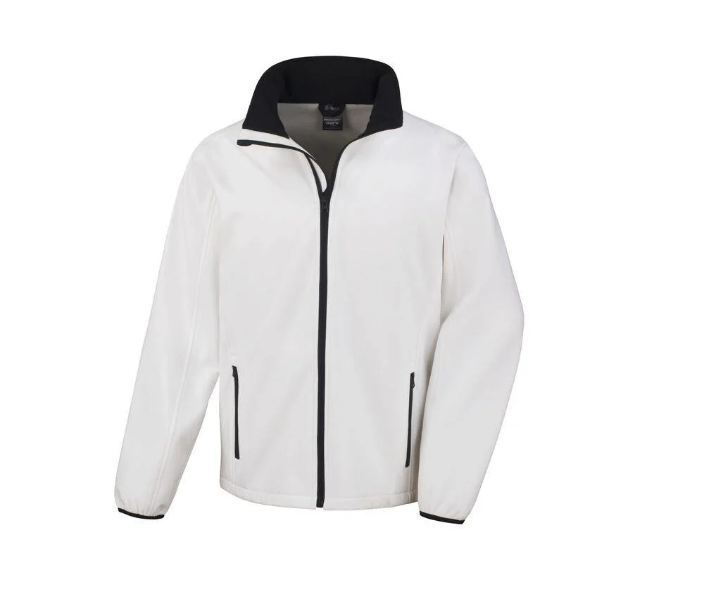 Result RS231 Softshell Jas Heren – White / Black