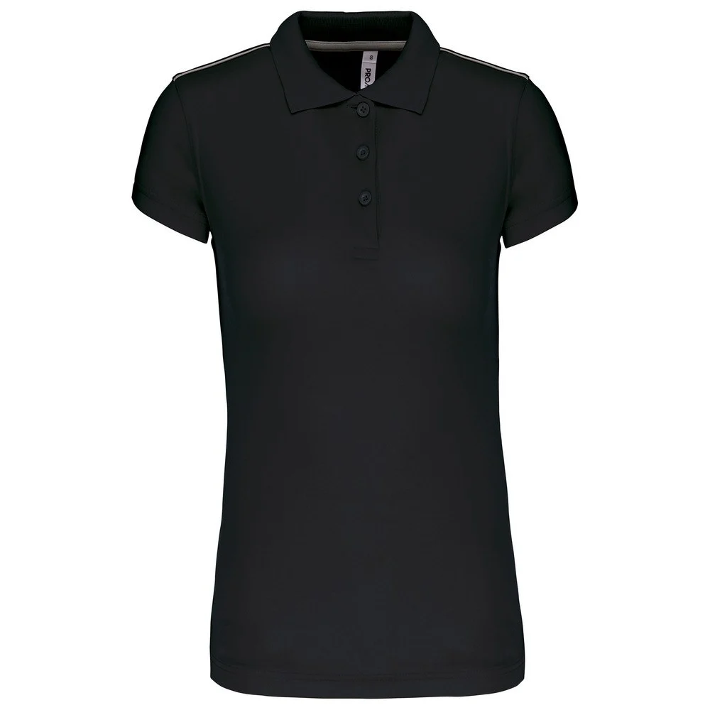 Proact PA481 Sportpolo Dames – Zwart/Zwart