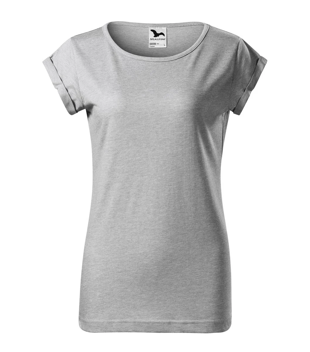Malfini 164 Fusion T-shirt Dames – melange argent