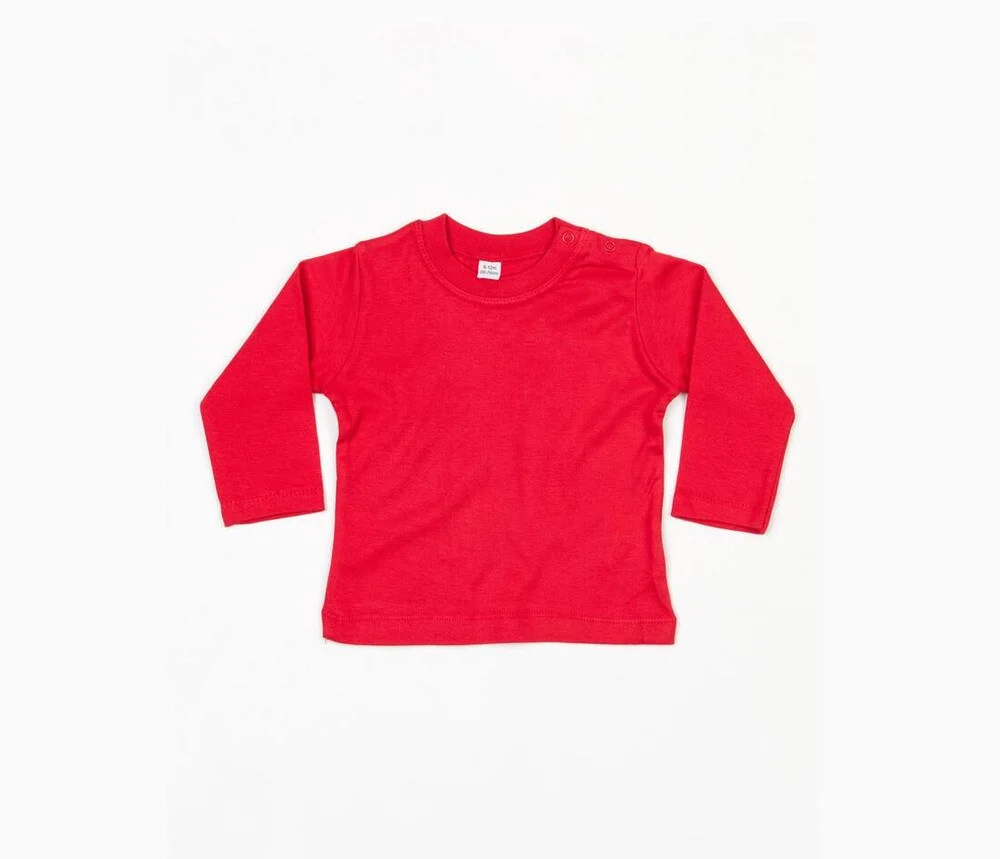 Babybugz BZ011 Baby T-shirt Lange Mouwen – Rood