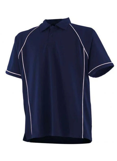 Finden & Hales LV370 Performance Polo – Navy/White