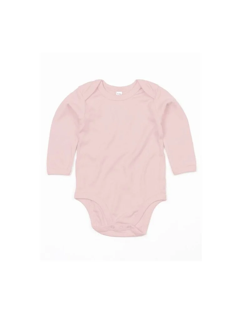 Babybugz BZ030 Baby Romper Lange Mouwen – Poederroze