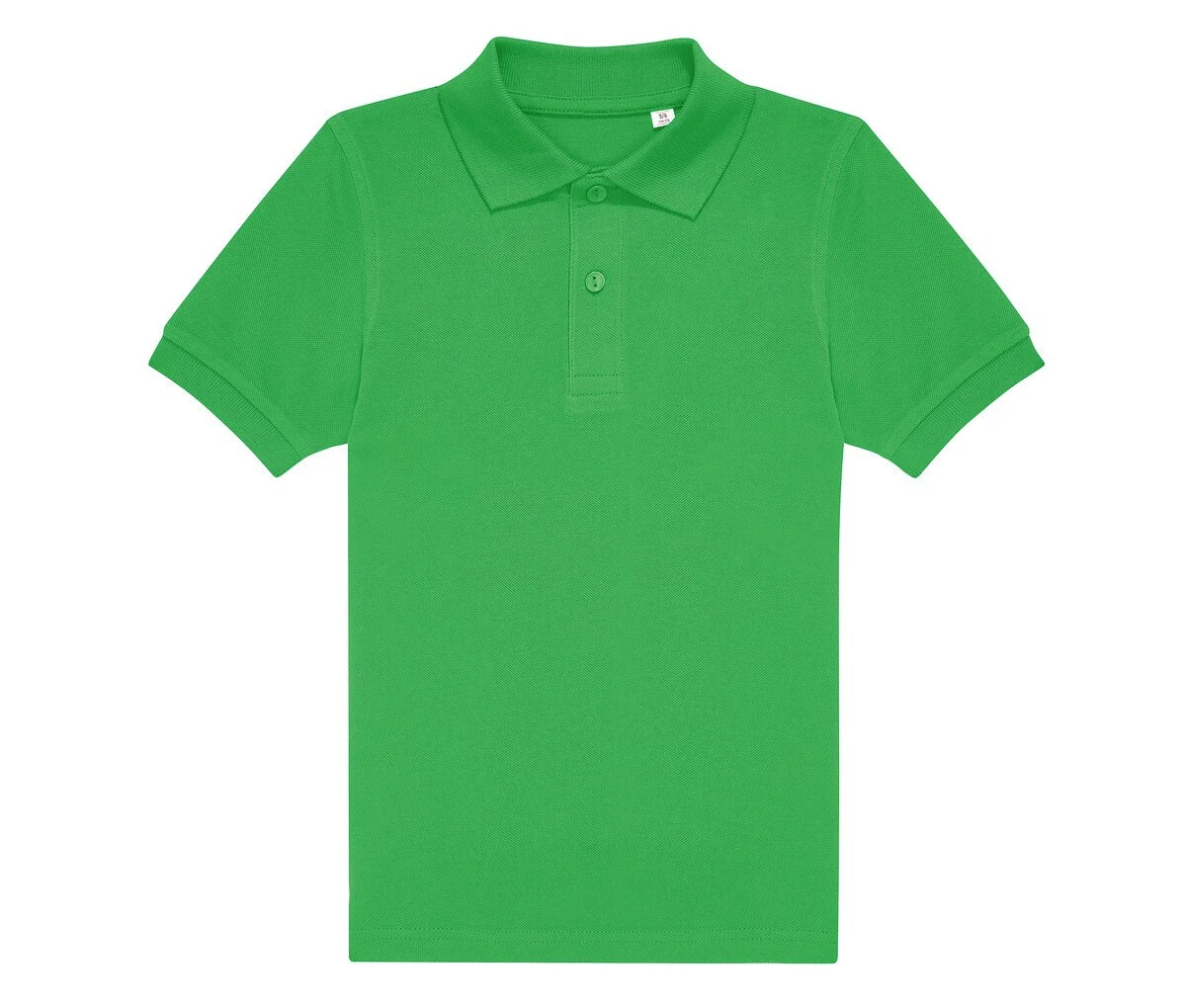 B&C BCK424 Fijne Piqué Kinderpolo – Apple Green