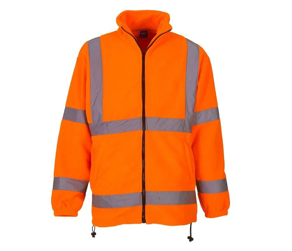 Yoko YKK08 Fleecejas Hoge Zichtbaarheid – Hi Vis Orange