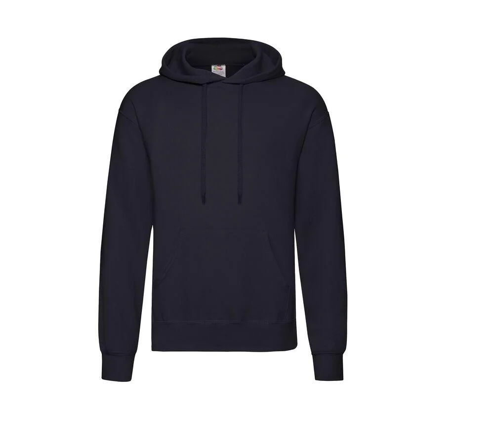 Fruit of the Loom SC270 Hoodie Sweatshirt Heather Navy
