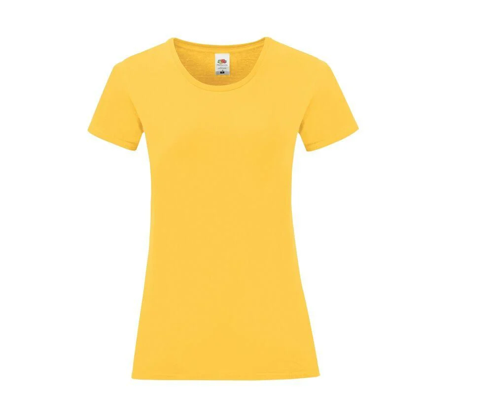 Fruit of the Loom SC151 Iconic T-shirt Dames – Sunflower