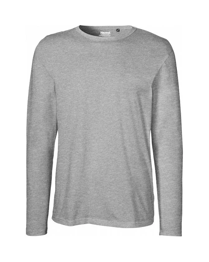 Neutral O61050 T-shirt Lange Mouwen Heren – Sport Grey