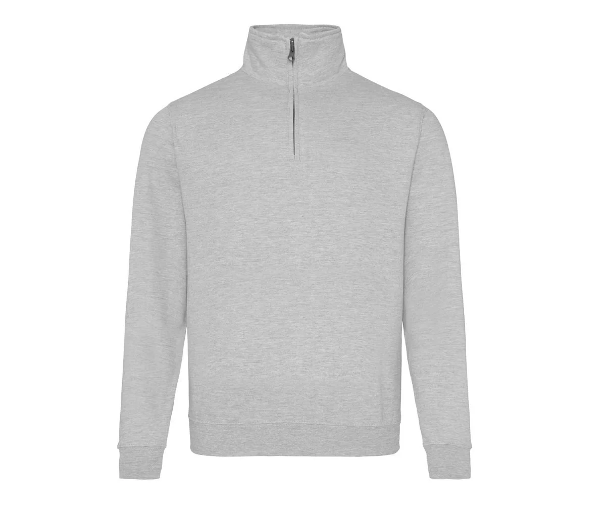 AWDIS JH046 Sophomore 1/4 Zip Sweater – Heather Grey