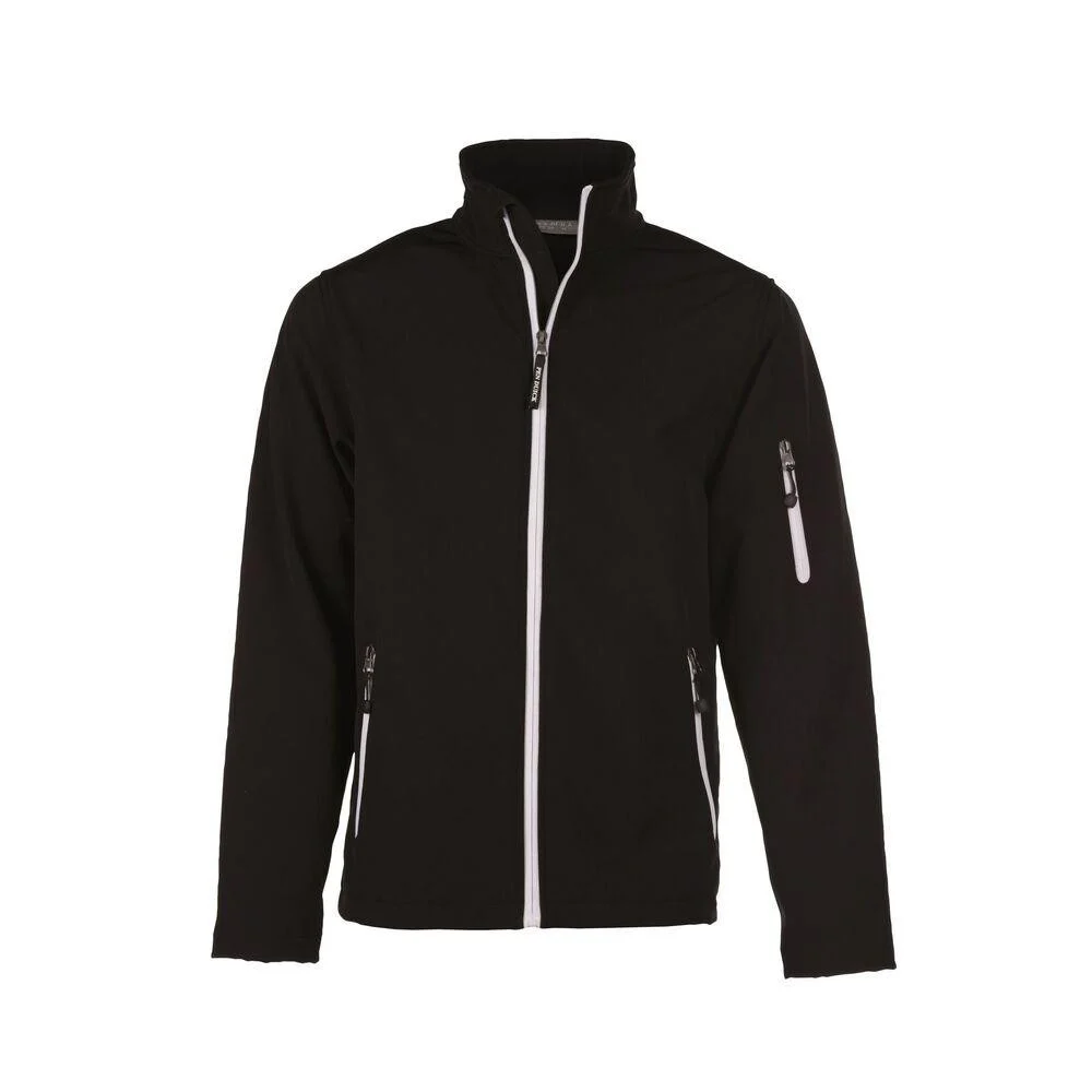 Pen Duick PK767 Atlantic Softshell Jas Kinderen – Black/White