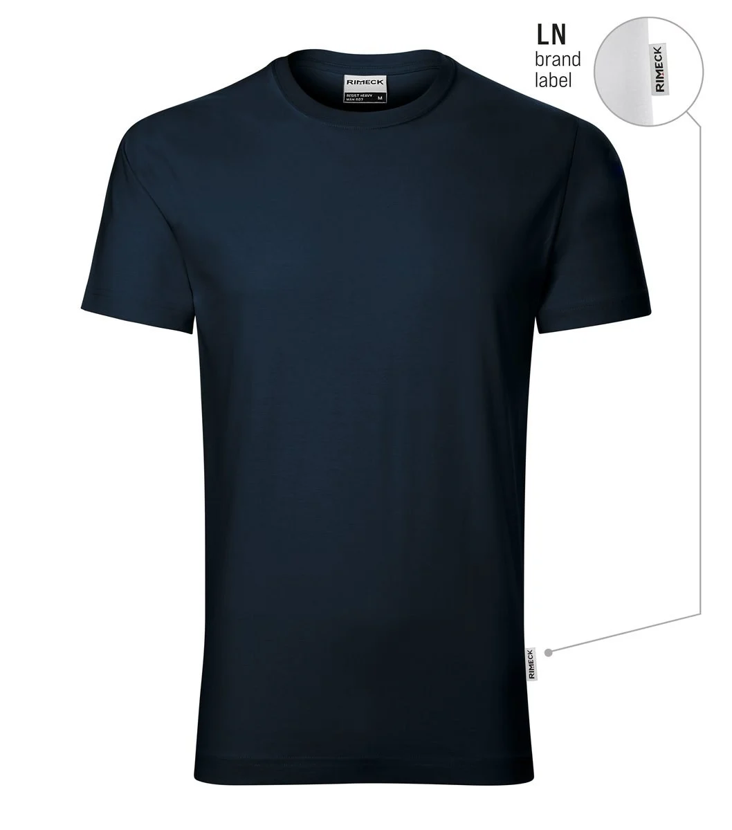 Rimeck R03 Resist Heavy T-shirt Heren – marineblauw 02 (merklabel)
