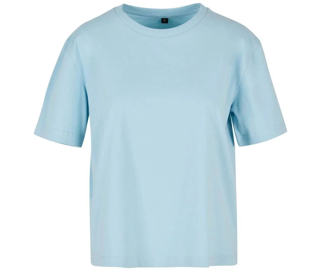 Build Your Brand BY211 Basic T-shirt Dames – Ocean Blue
