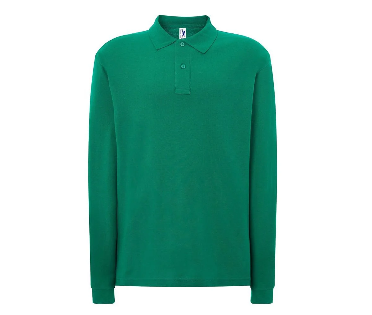 JHK JK215 Polo Lange Mouwen Heren – Kelly Green