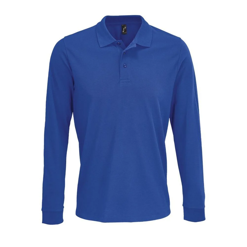 SOL'S 03983 Prime Polo Lange Mouwen – Koningsblauw