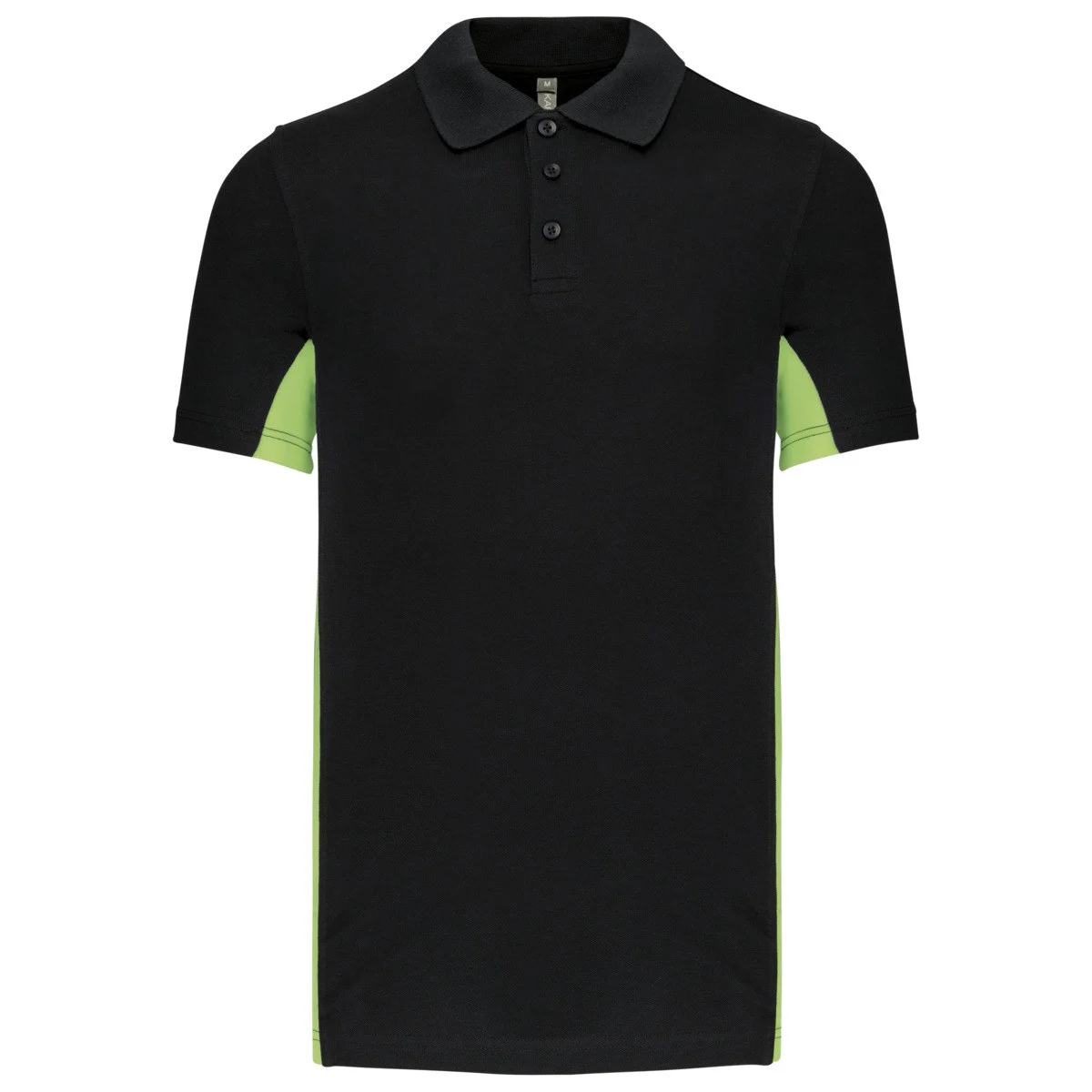 Kariban K232 Flag Tweekleurig Polo – Zwart/Lime