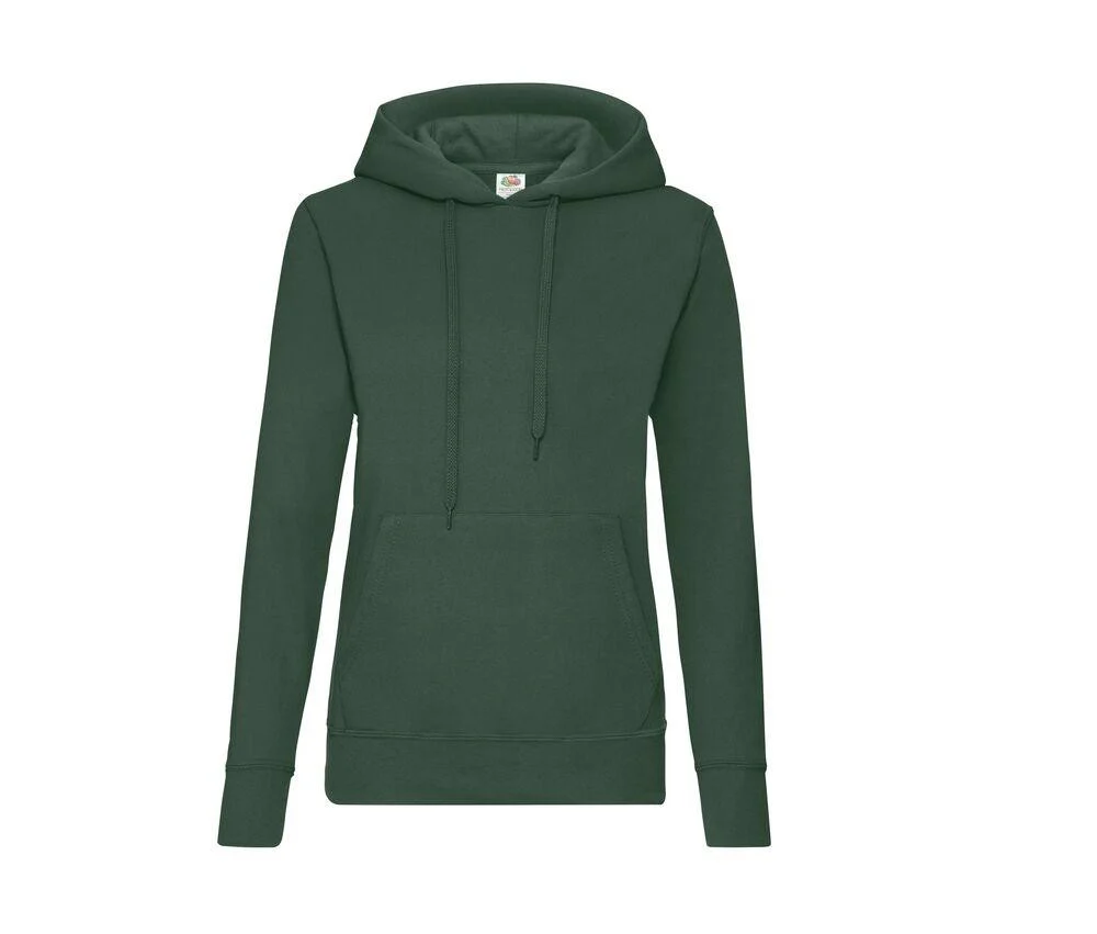 Fruit of the Loom SC269 Dames Hoodie Bottle Green