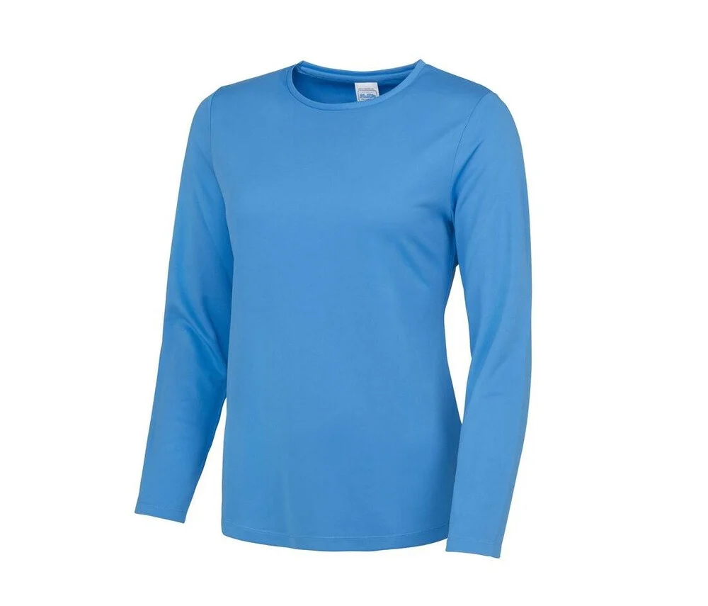 Just Cool JC012 Neoteric Sport T-shirt Lange Mouwen Dames – Saffierblauw