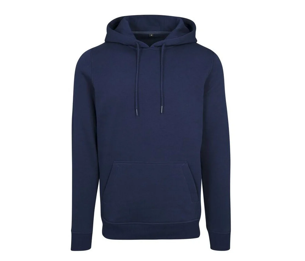 Build Your Brand BY011 Heavy Hoodie – Light Navy