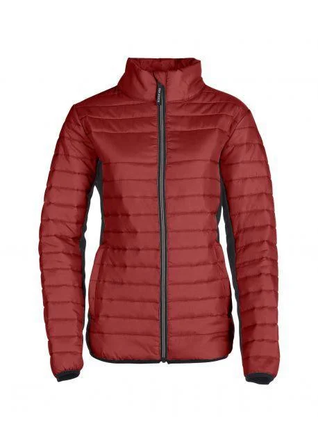 Pen Duick PK518 Boston Gewatteerde Jas Dames – Brick Red/Black