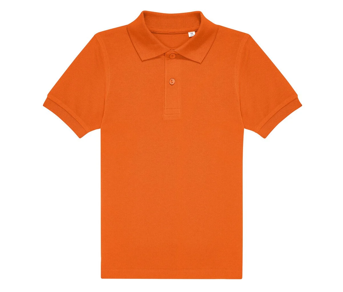 B&C BCK424 Fijne Piqué Kinderpolo – Pure Orange