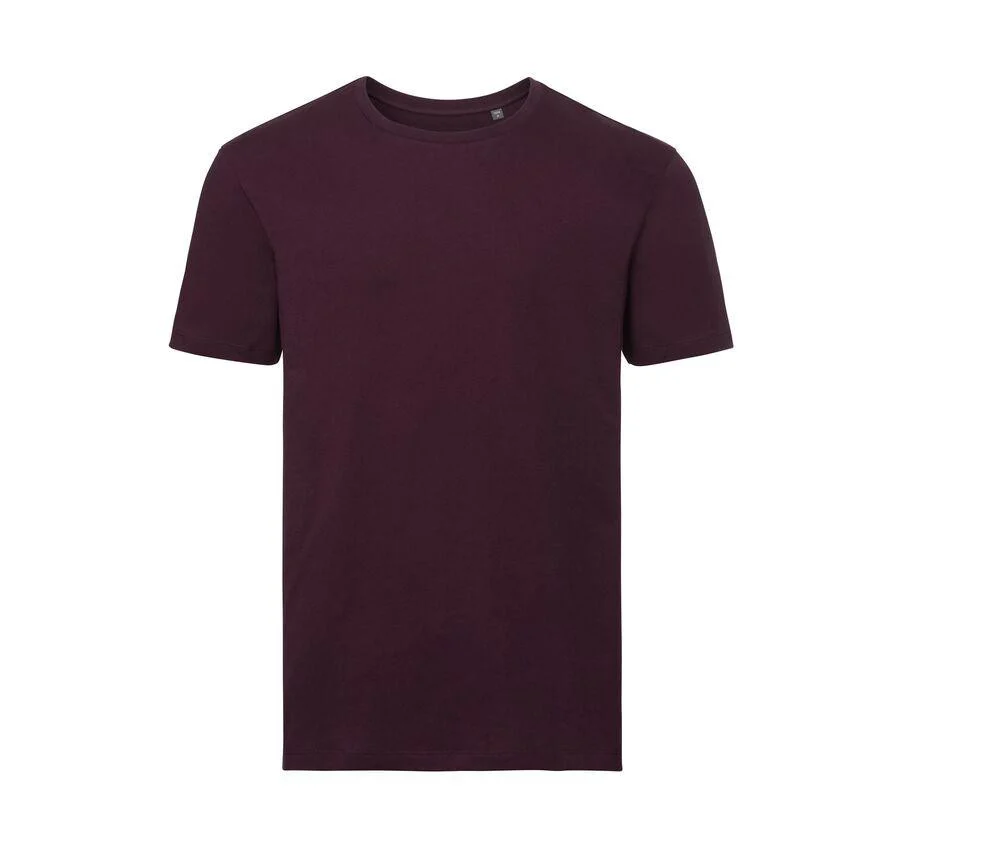 Russell RU108M Biologisch T-shirt Heren – Burgundy