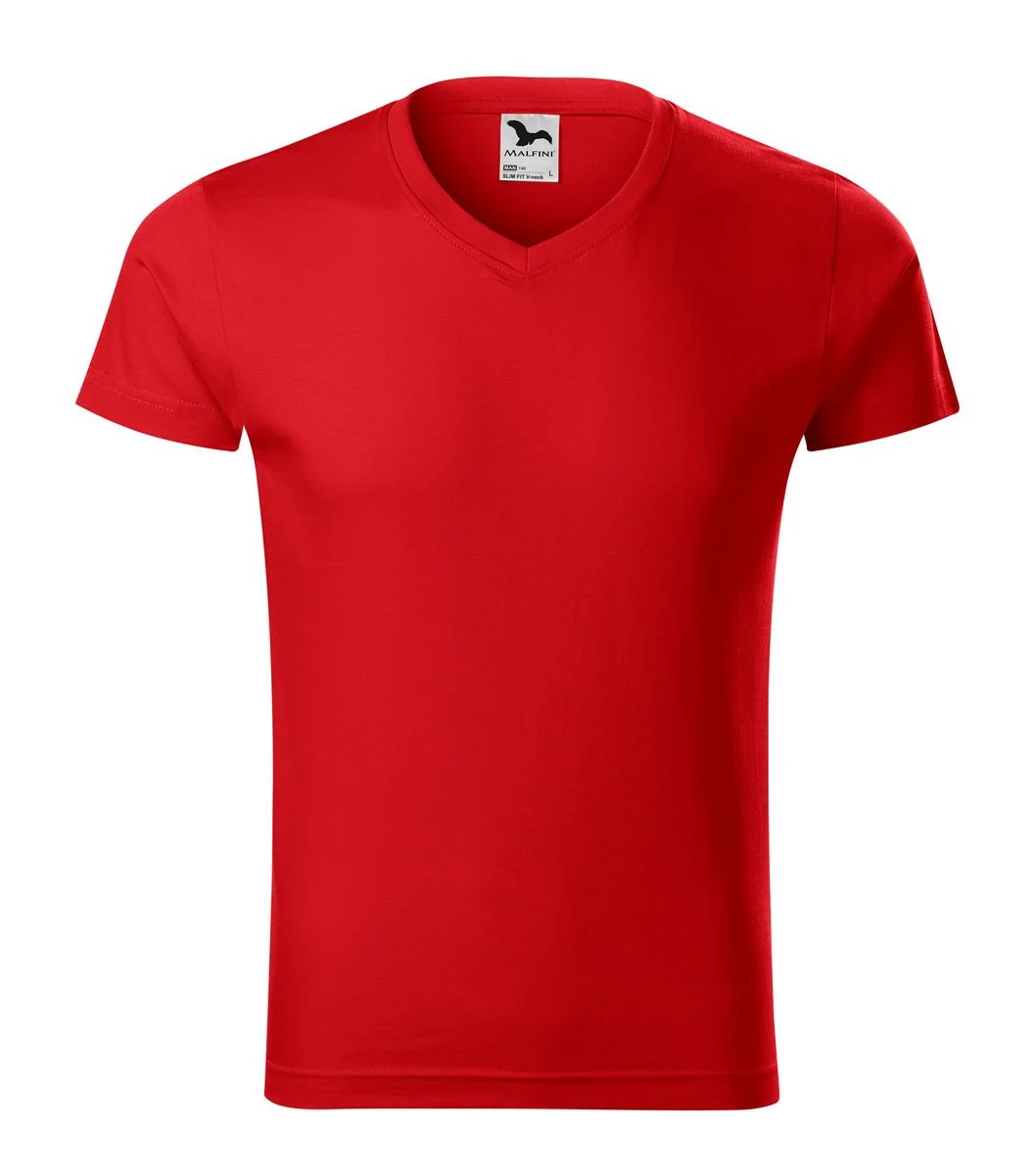 Malfini 146 T-shirt V-hals – Rood