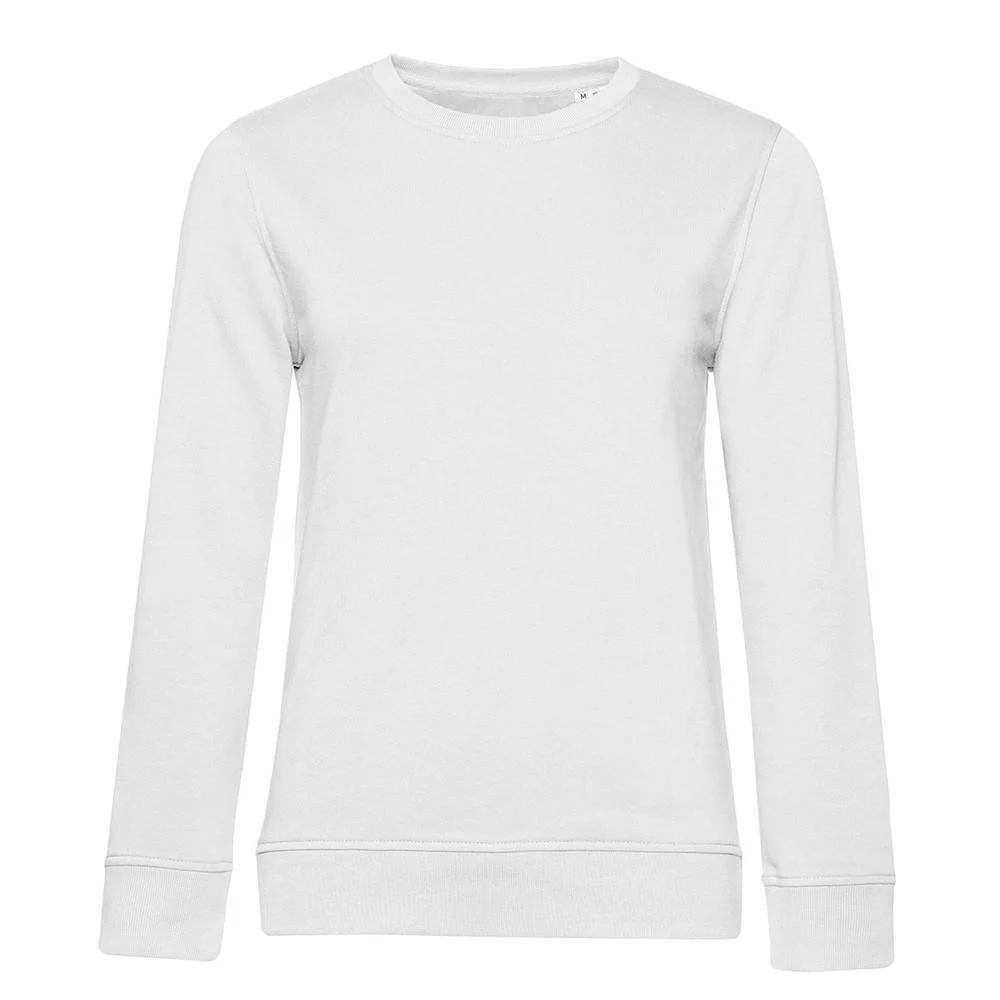 B&C BCW32B Biologische Sweater Dames – White