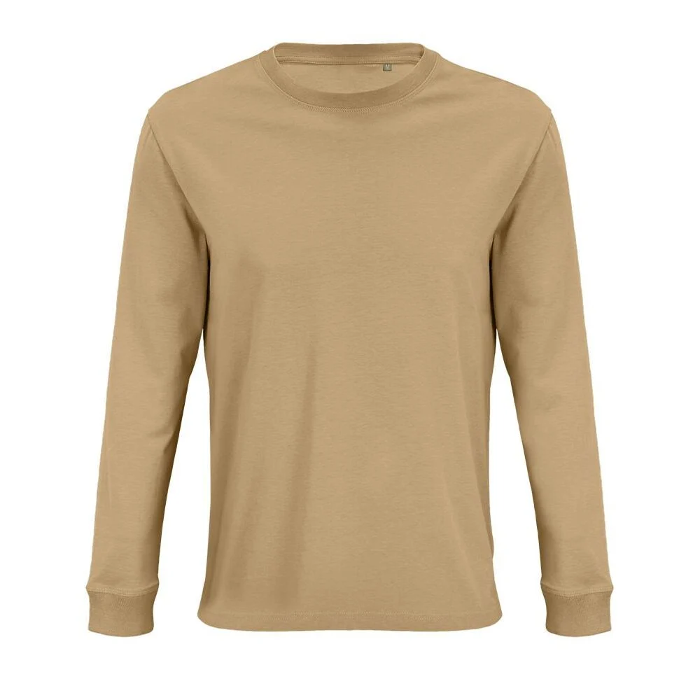 SOL'S 03982 Pioneer T-shirt Lange Mouwen – Donker beige