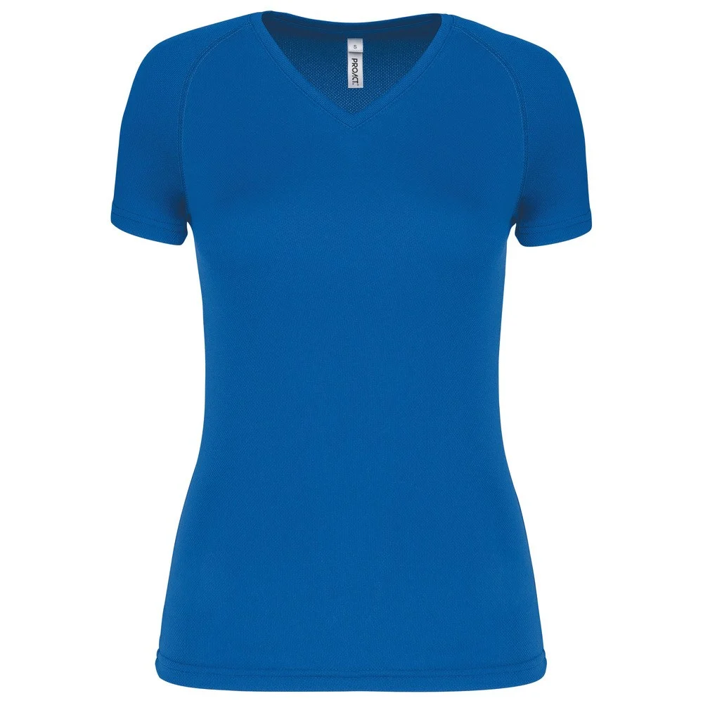 Proact PA477 Sport T-shirt V-hals Dames – Sportief Koningsblauw