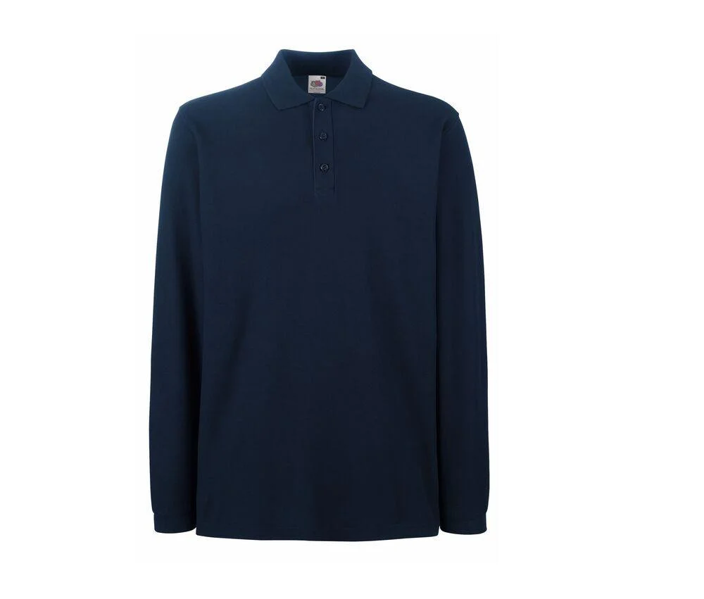 Fruit of the Loom SC384 Premium Polo Lange Mouwen – Deep Navy