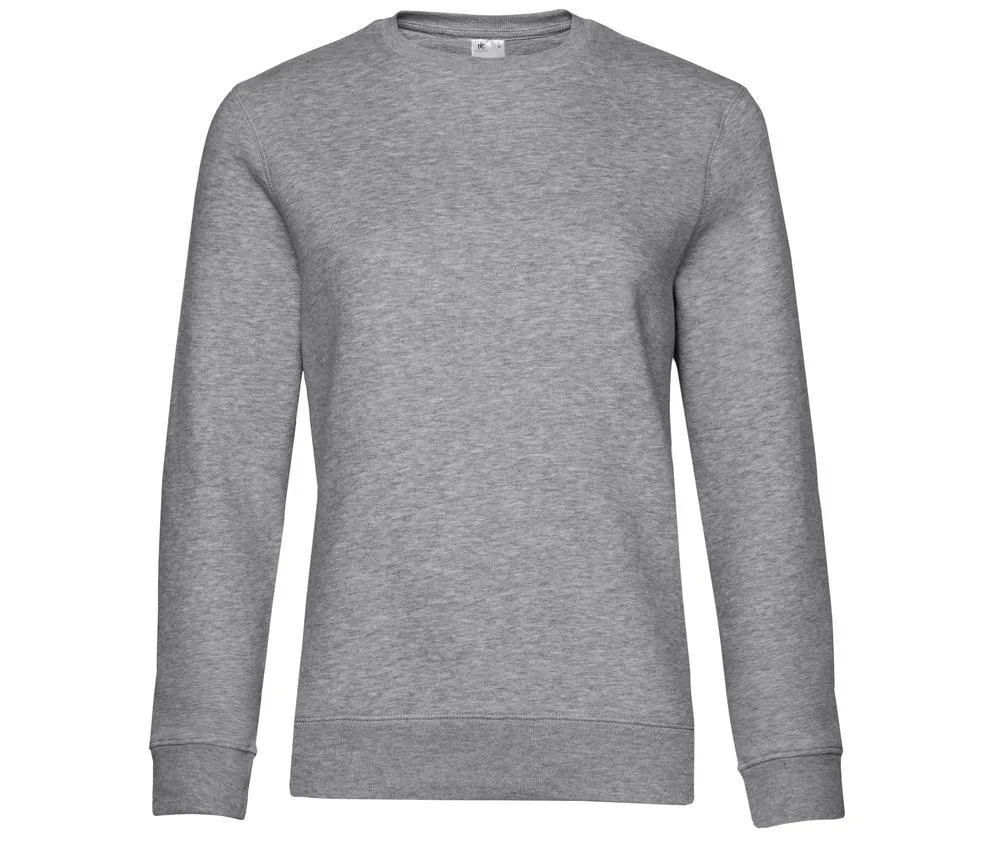 B&C BCW01Q Sweater Queen – Heather Grey