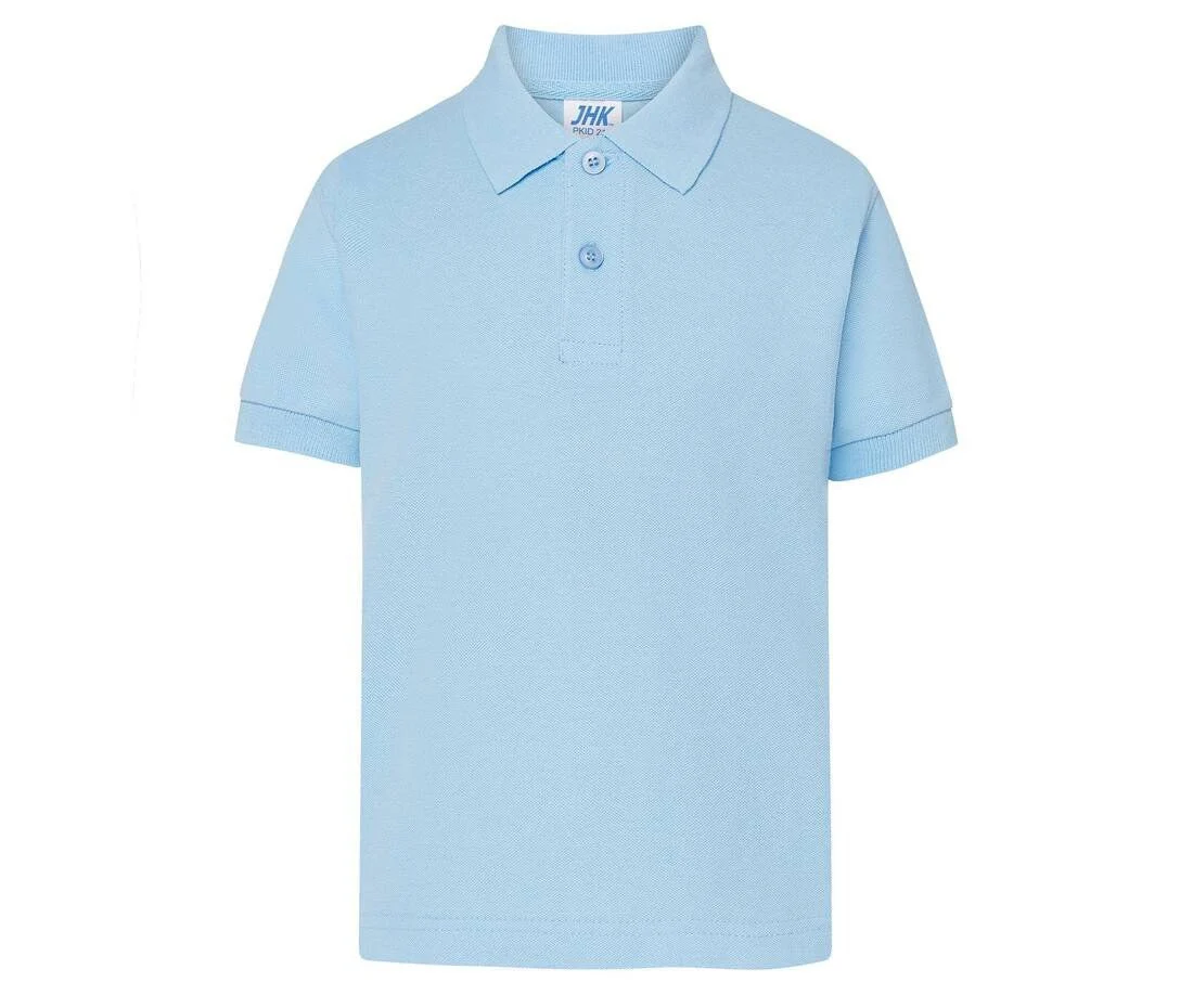 JHK JK210K Piqué Kinderpolo – Sky Blue