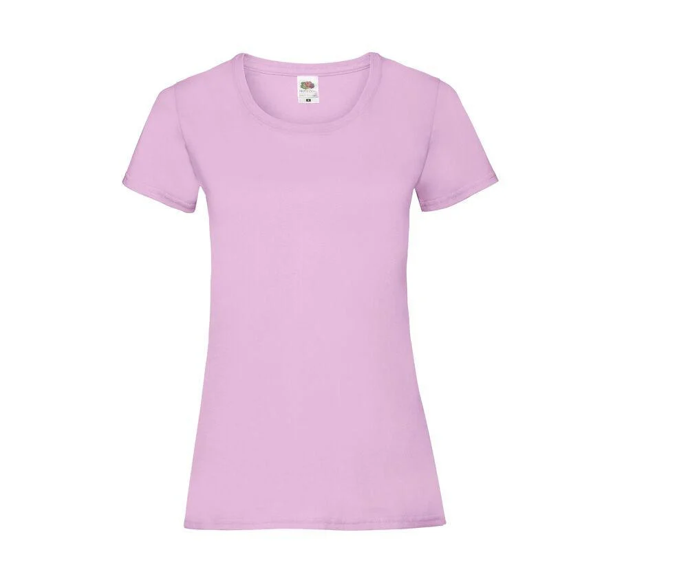 Fruit of the Loom SC600 Valueweight T-shirt Dames – Light Pink